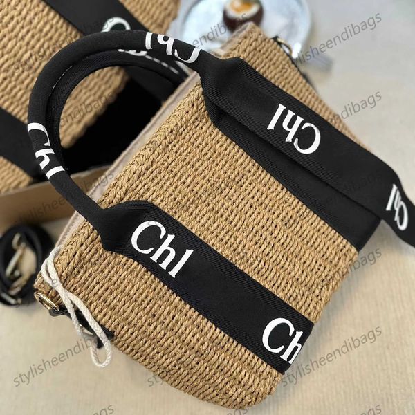 

lady beach bag womens men straw basket designer purse woody crossbody fashion summer travel bag luxury weave shoulder tote handbag clutch ha