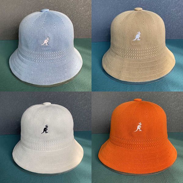 

wide brim hats 2022 new spring ice silk kangaroo fisherman hat classic solid color female painter hat sunscreen sun men's and women&#03, Blue;gray