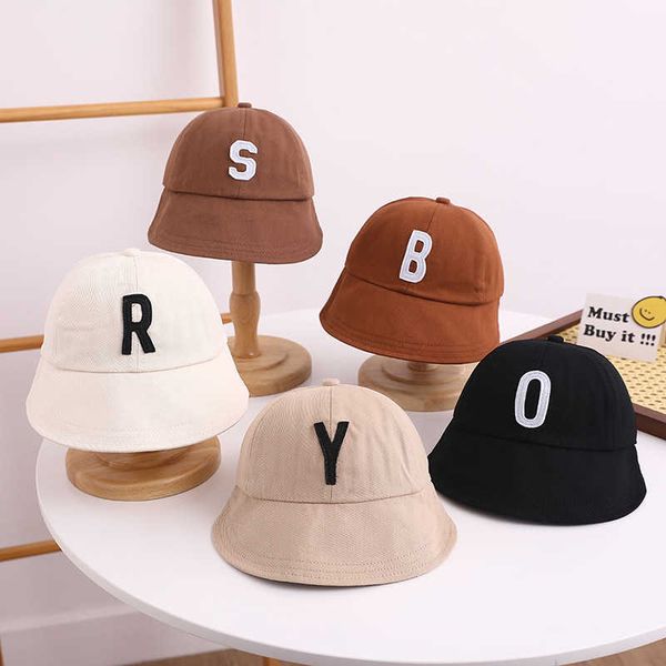 

ball caps casual baby sun hat cotton adjustable infant baseball cap kids boys girls accessories korean letter spring summer children hats j2, Blue;gray