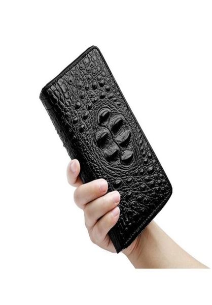 

leather long wallet clutch01234567891011126397374, Black