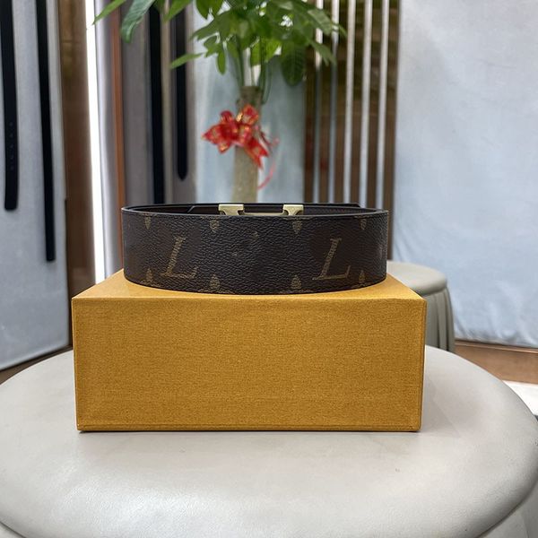 

l w belt man designer gold buckle genuine leather official reproductions fashion letters buckle flower belt grid anniversary gift with box v, Black;brown