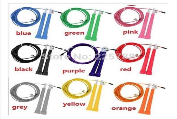 

crossfit ultra adjustable speed cable jump ropessteel wire 3 m long adjustable wire rope skipping 200pcslot fedex 3439344