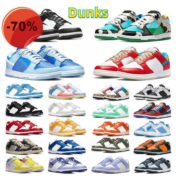 

sandals with box new low sb men shoes retro designer women sneakers argon white black panda pigeon unc university red grey fog chunky mens w