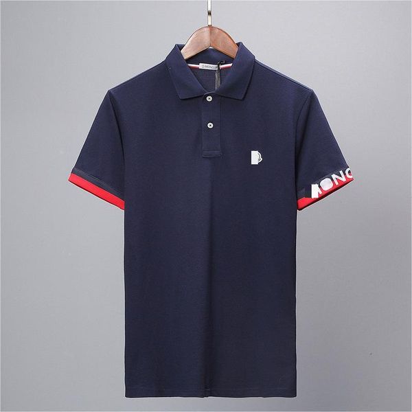 

designer polo shirt mens polos tshirt monclair polos shirts women t-shirts fashion clothing embroidery letter business short sleeve calssic, White;black