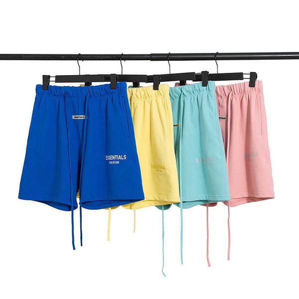 

tnle 2023 men's and women's new shorts fashion high street brand ess summer double thread drawstring trendy casual capris ri9k, White;black