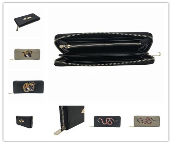 

animal pattern single zipper wallet the most stylish way to carry around money cards and coins famous design men leather purse ca2577131, Red;black