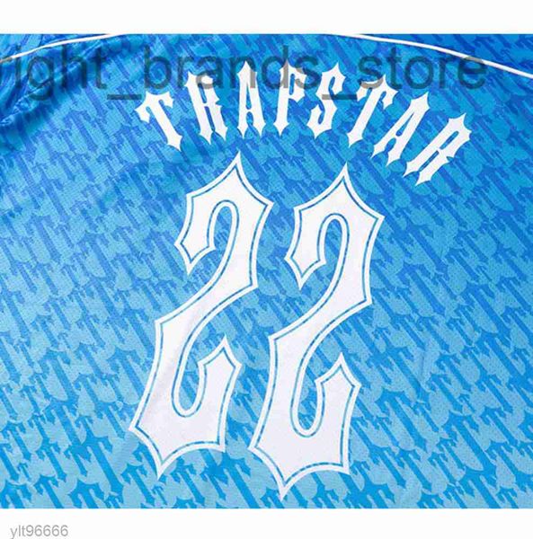 

2023trapstar mesh football jersey blue no.22 men sportswear t-shirt w220811, White;black