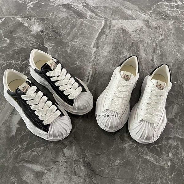 

japanese fashion brand mmy shell toe cap thick bottom low shoes mens casual couple board male sneaker 220815