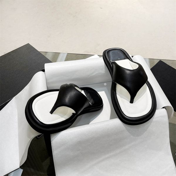 

designer beach shoes cc leather slippers women fashion flip flops pool slides woman footwear indoor outdoor shoes summer sandals sl