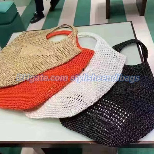 

stylisheendibags shoulder bags designer embroidered female bag hollow sac rafia straw tote luxury brand summer beach woven bag handbags luxu