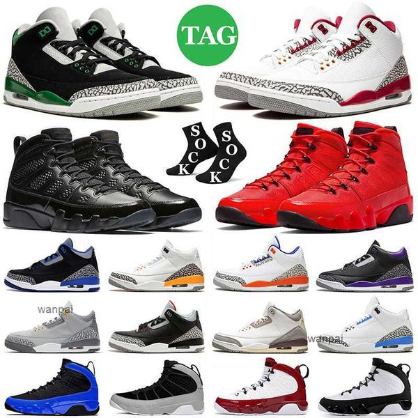 

3 3s mens basketball shoes 9 9s chile cardinal red bred pine green georgetown unc cool particle grey men womens trainers sports sneakers