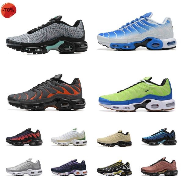 

sandals with box 2023 air plus max tn running shoes mens airmaxs tns terrascape black anthracite mint green university blue unity reflective