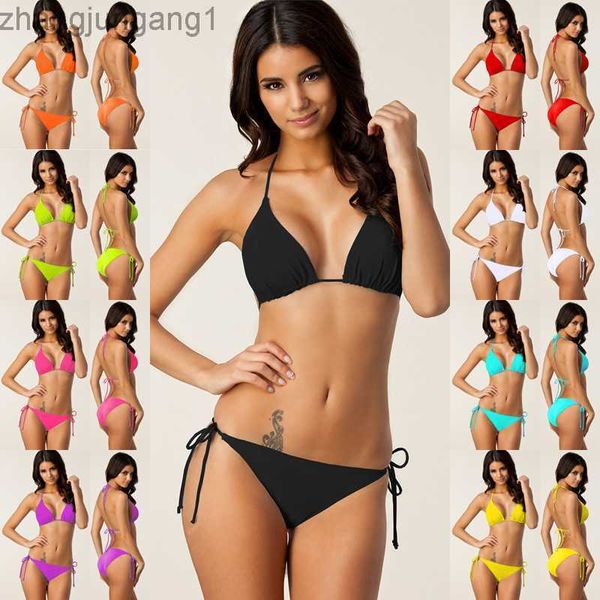 

designer fashion new 9-color classic bikini swimsuit bikini t shirt, White;black