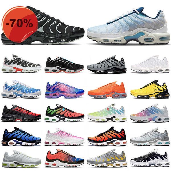 

sandals with box tn plus men women running shoes black aquamarine particle grey triple bat lava white pink scream green hyper blue mens trai