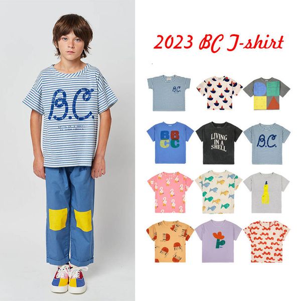 

tshirts 2023 bc ss kids summer short sleeve tshirt toddler brand tshirt 23ss girls boys designer clothes cotton tees 230506, Blue