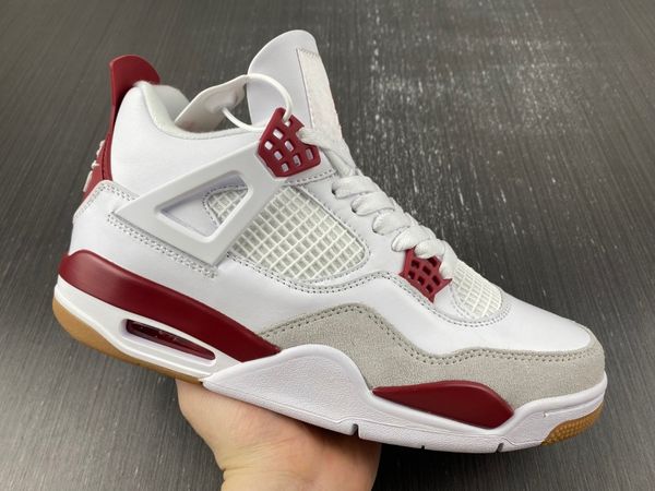 

basketball shoes motorcycle sb x 4 white grey red dr5415-160 sports sneakers