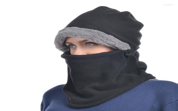 

berets winter hats skullies beanies with face mask cove riding windproof ear protect balaclava thick warm knitted cap3377357, Blue;gray