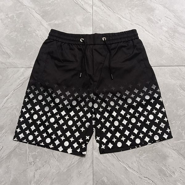

summer mens shorts black white printing designer board shorts fashion casual sports loose quick drying swimwear men beach pants, White;black