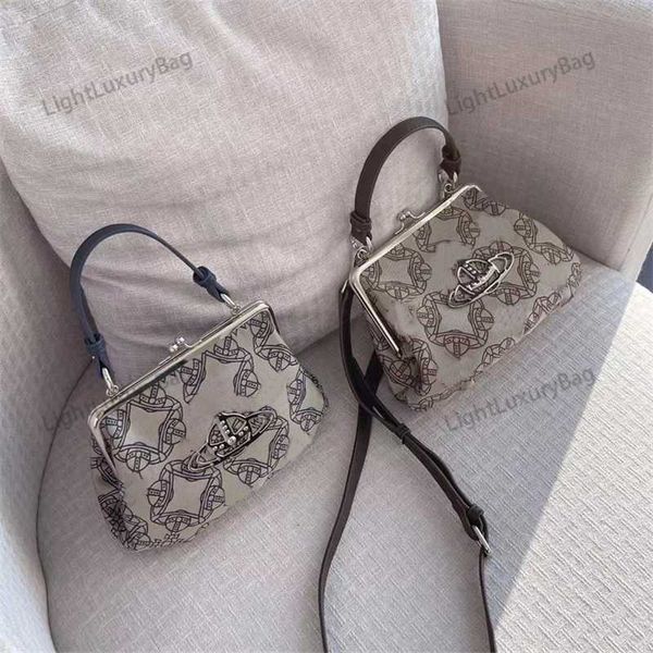 

vivi designer handbag fashion print totes bags dumpling hasp shoulder crossbody bag lady mini saturn purse 221229