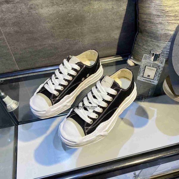 

canvas shoes shoe stc sneakers mmy low cut for men miharayasuhiro shell toe cap skate blakey maison mihara yasuhiro women sign8cz, Black