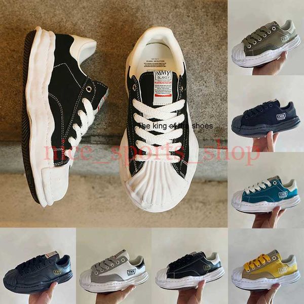 

maison mihara yasuhiro mmy shoes og sole toe mens running shoes sneakers sport womens casual signature leather shoe designers low cut canvas, Black