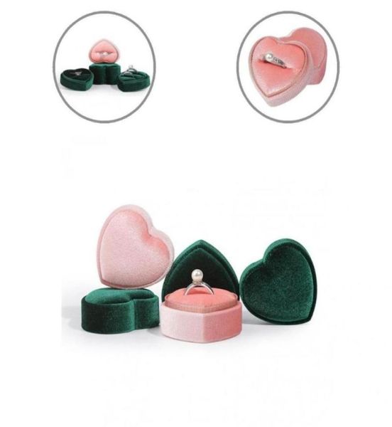 

jewelry pouches bags practical stylish spacesaving wrinkle ring holder corduroy pendant heart shape for commercial use3639614, Pink;blue