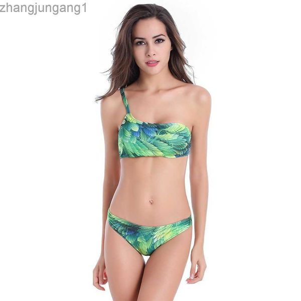 

designer fashion 2023 new fat po swimsuit plus size 6xl one shoulder bikini printed fat mm swimsuit t shirt, White;black