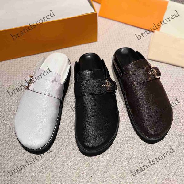 

easy slippers designer sandals cosy comfort flat slipper men shoes fashion women clogs classic presbyopia slides summer beach mules, Black