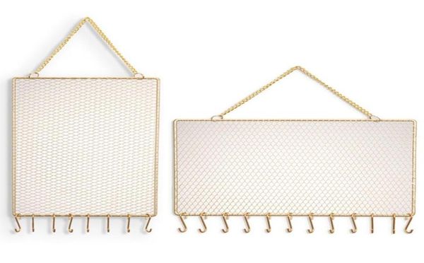 

jewelry pouches bags multifunction earring wall holder hanging organizer mounted storage stud deco rectangle hook8110277, Pink;blue