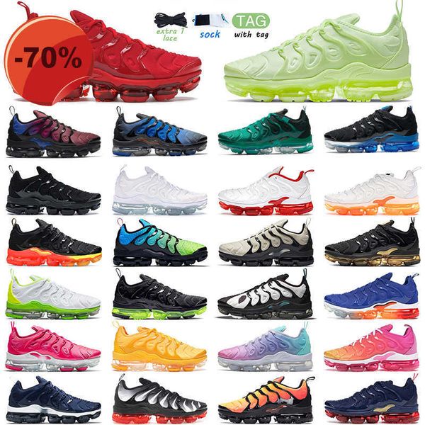 

sandals with box 2022 tn plus running shoes triple black white creamsicle barely volt men women lemon lime be ture pastel outdoor mens train