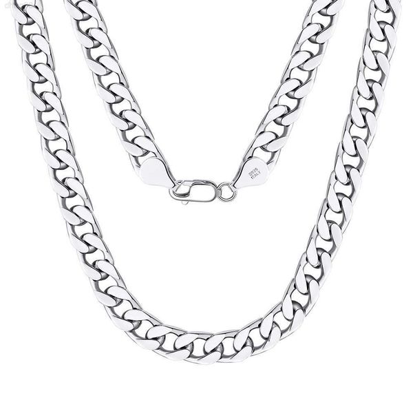 

mens womens cuban link chain 6mm in 925 sterling silver italian diamond cut necklace solid heavy miami cuban curb chain necklace