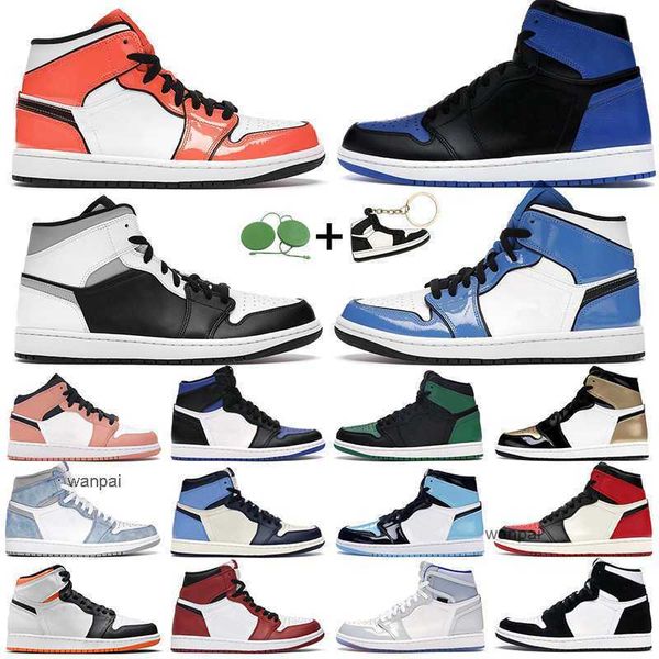 

men women basketball shoes 1s high og 1 electro orange shadow 2.0 hyper royal chicago light banned gym red mens trainers sports sneakers