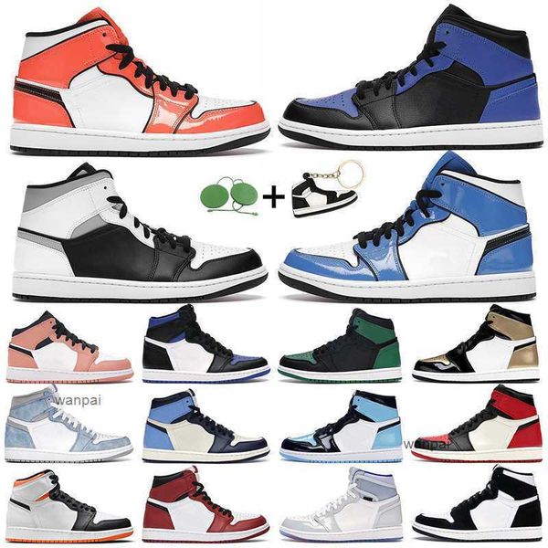 

men women basketball shoes 1s high og 1 electro orange shadow 2.0 hyper royal chicago light banned shattered backboard mens trainers sports