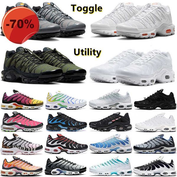 

sandals with box tn plus men women running shoes toggle utility triple black white red unity multi brazil animal instinct grey black reflect