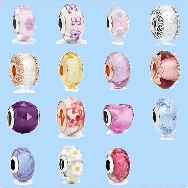 

925 silver beads charms fit pandora charm love heart blue turquoise crysta charm, Black