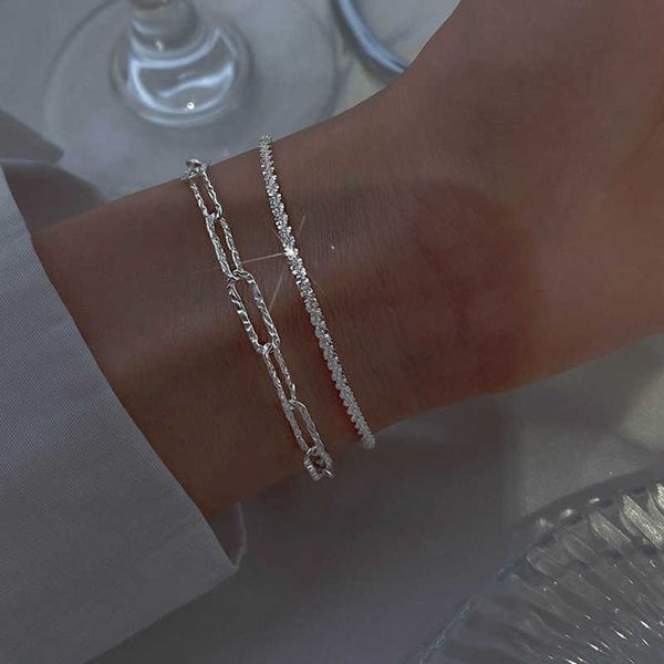 

charm bracelets new arrived s925 sterling silver sparkling twine bracelet gypsophila adjustable bangle for women fine fashion jewelry access, Golden;silver