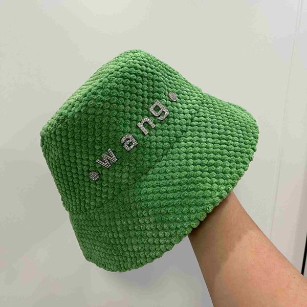

wide brim hats 2021 harajuku bucket hat graffiti letter women men fishing fisherman hat autumn winter lamb wool outdoor warm panama cap j230, Blue;gray