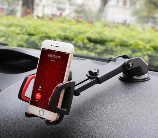 

watch bands car mobile phone bracket suction cup type universal 360Â°rotating windshield mount holder stand for cell2329391, Black;brown