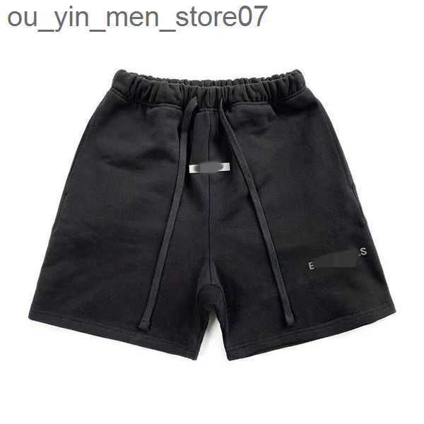 

mens womens designer essentail shorts clothing apparel essen shorts cotton sports fashion short street style tide knee length essent 30k6s, White;black