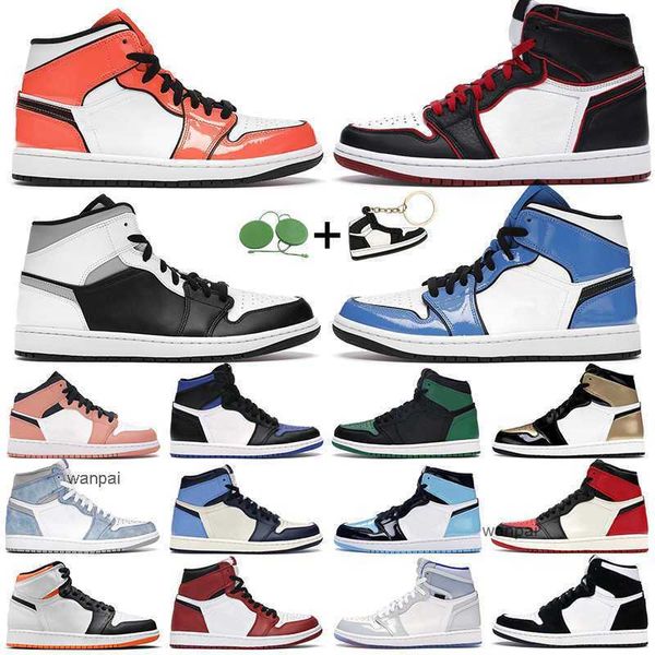 

men women basketball shoes 1s high og 1 electro orange shadow 2.0 hyper royal chicago light banned carbon fiber mens trainers sports