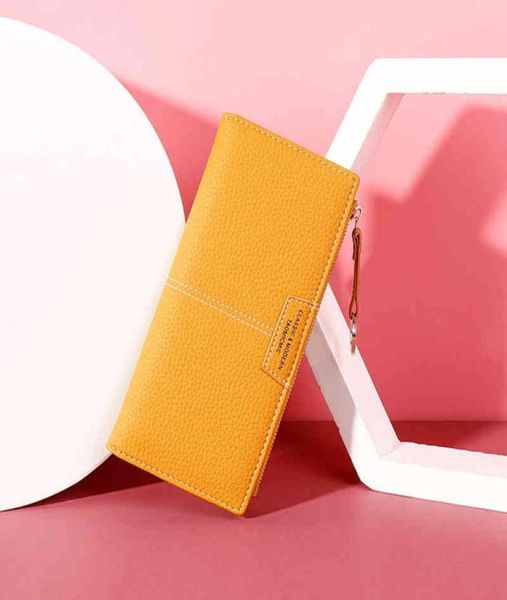 

quality women wallet pu leather litchi pattern long purse fashion lady multicard compartment wallets id card holder cluth6412383, Black