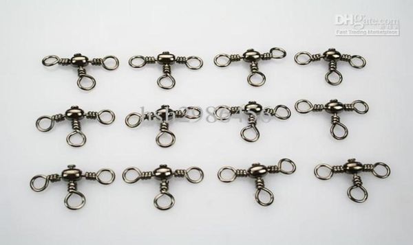 

150pcs crossline 3 way fishing barrel swivel lures 801236722577