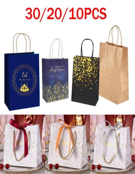 

kraft paper gift 302010pcs kareem eid festival packaging bags wedding baby shower bronzing favor bag wrapping supplies6991850, Pink;blue