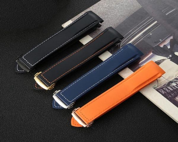 

fashion substitute omega silicone strap haima speedmaster 007 cosmic ocean waterproof rubber strap 20mm 22mm6738874, Black;brown