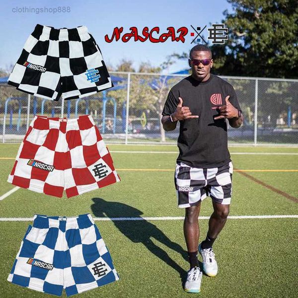 

eric emanuel shorts new ee fitness muscle sports running quarters mesh breathable sjuf, White;black