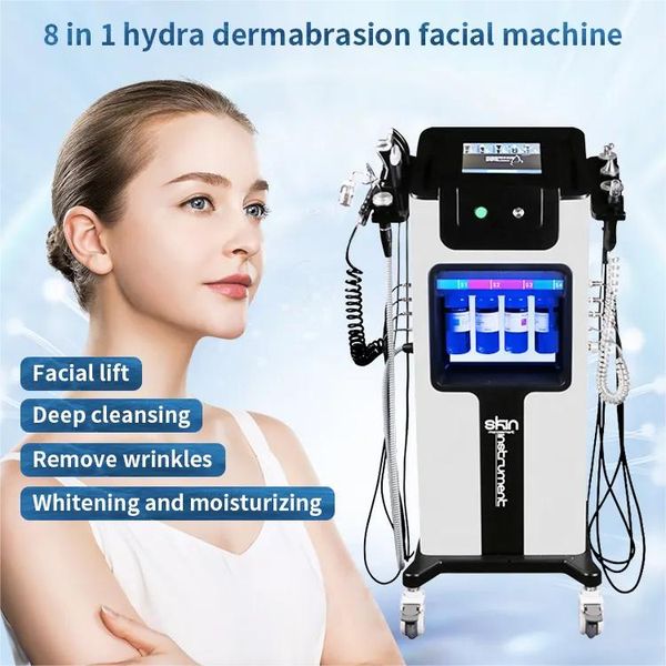 

sale multifunction hydrafacial h2o2 water oxygen jet peel diamond microdermabrasion oxygenerator machine, Black;white