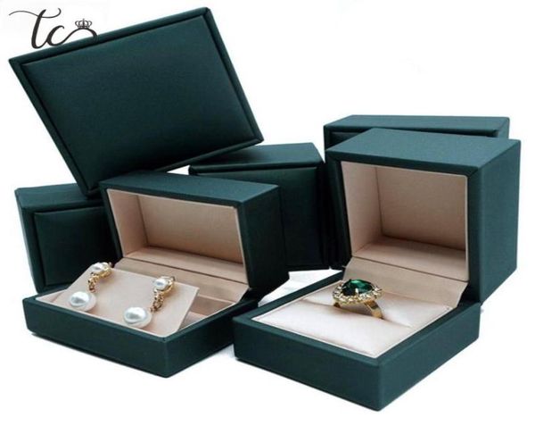 

jewelry pouches bags highgrade ring bracelet box packaging shadow creative green pu imitation leather necklace6839079, Pink;blue