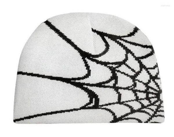 

berets y2k beanie spider web hat knit skullies baggy slouchy skull3149563, Blue;gray