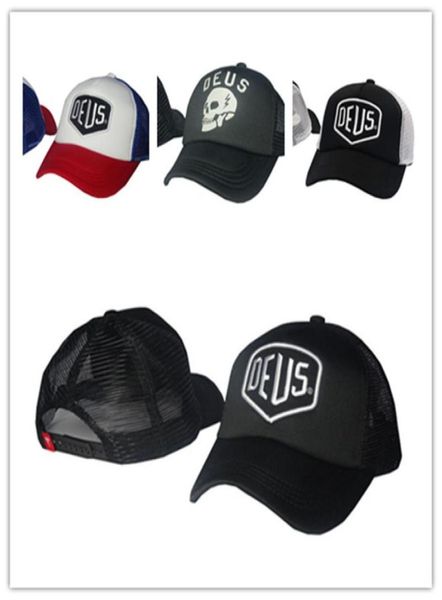 

fashion deus skull mesh strapback embroidery 6 panel snapback hats golf sport brand baseball caps gorras bones men outdoor 4774131, Blue;gray