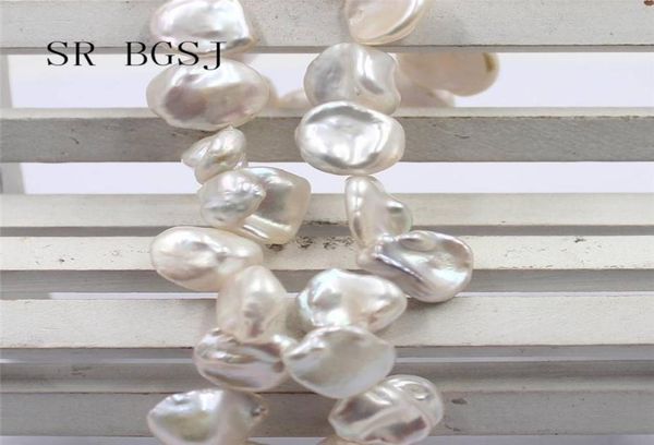 

sr jewelry making 1214mm reborn baroque edsion freshwater pearl beads strand 15quot t2005079834810, White